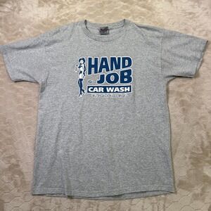 VTG NC-17  Hand Job Car Wash Shirt Sz Lg USA Made y2k Skate Rare See Pics